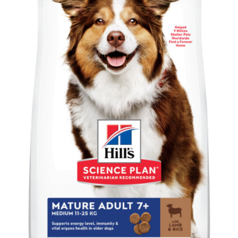 Hills Canine Mature Medium Lamb 12kg**
